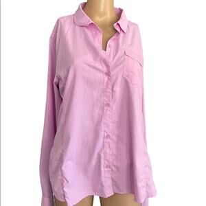 Rustic Ridge Shirt Women L Outdoor Fishing Camping Long Sleeves Tunic Purple